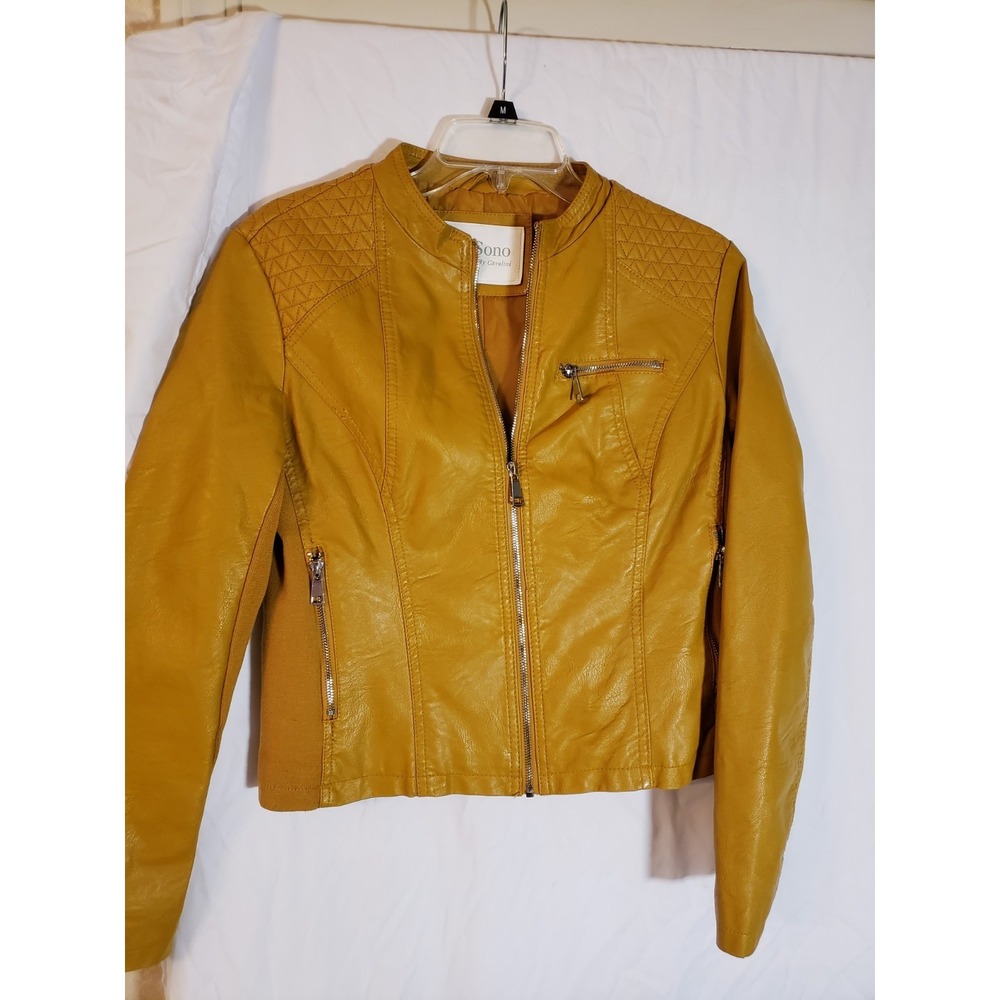Women's Mustard Yellow Ci Sono By Cavalini Jacket Size M